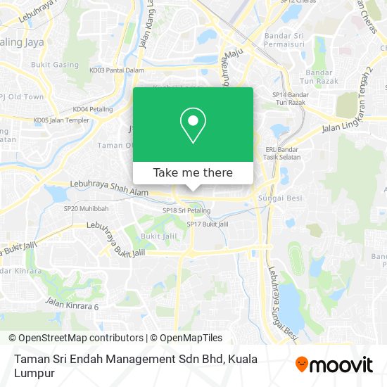 Peta Taman Sri Endah Management Sdn Bhd