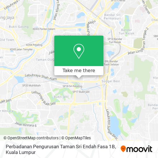 Peta Perbadanan Pengurusan Taman Sri Endah Fasa 1B
