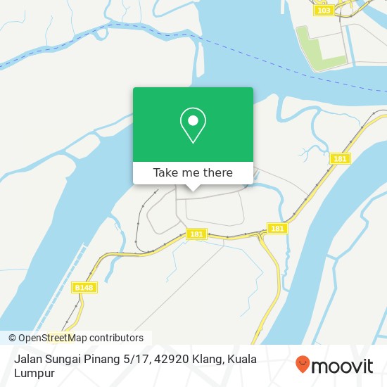 Peta Jalan Sungai Pinang 5 / 17, 42920 Klang