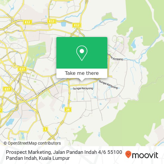 Prospect Marketing, Jalan Pandan Indah 4 / 6 55100 Pandan Indah map