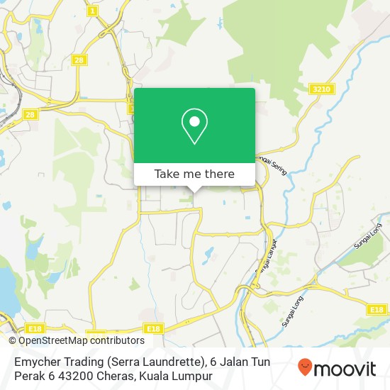 Emycher Trading (Serra Laundrette), 6 Jalan Tun Perak 6 43200 Cheras map