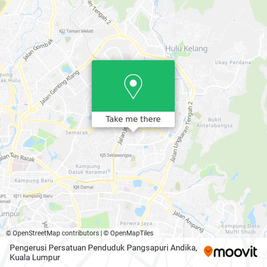 Peta Pengerusi Persatuan Penduduk Pangsapuri Andika