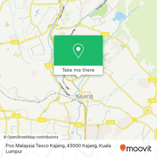 Pos Malaysia Tesco Kajang, 43000 Kajang map