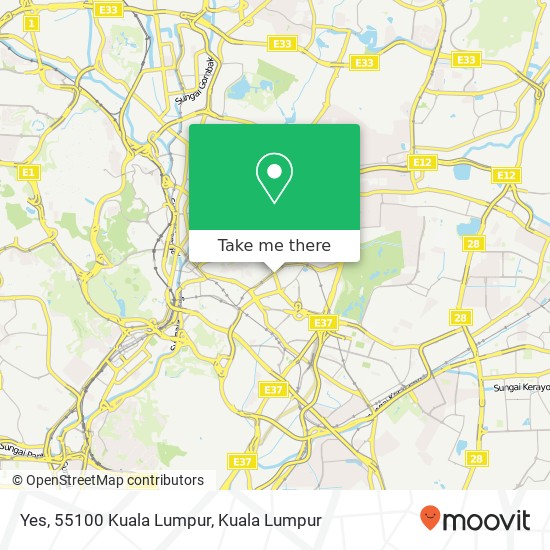 Yes, 55100 Kuala Lumpur map