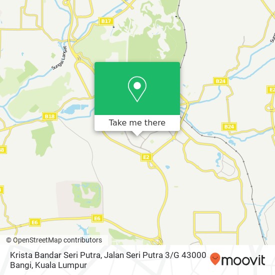 Krista Bandar Seri Putra, Jalan Seri Putra 3 / G 43000 Bangi map