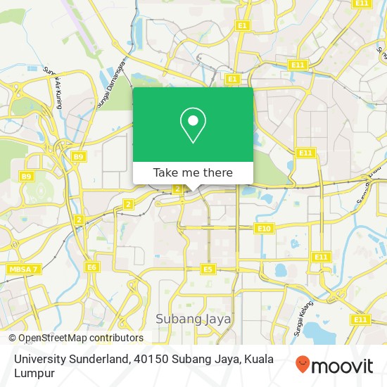 University Sunderland, 40150 Subang Jaya map