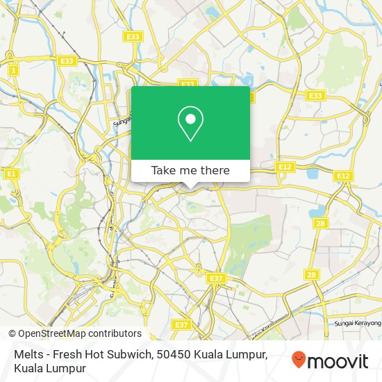 Melts - Fresh Hot Subwich, 50450 Kuala Lumpur map