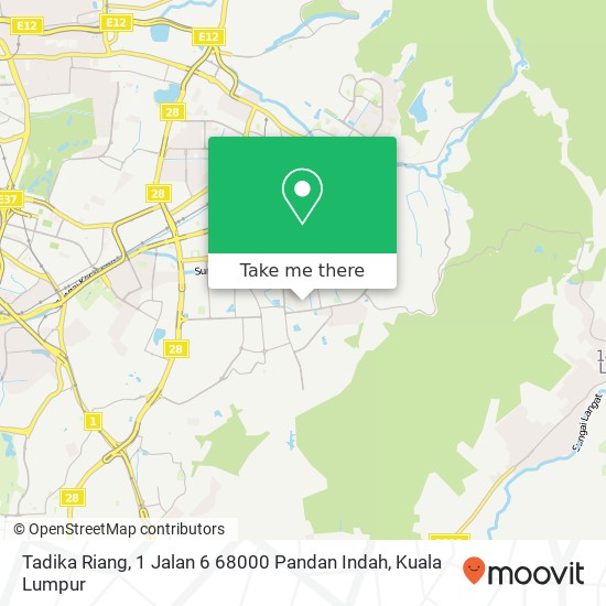 Tadika Riang, 1 Jalan 6 68000 Pandan Indah map