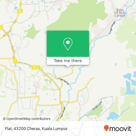 Flat, 43200 Cheras map