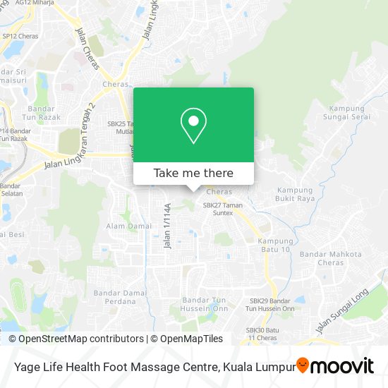 Yage Life Health Foot Massage Centre map
