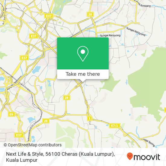 Next Life & Style, 56100 Cheras (Kuala Lumpur) map