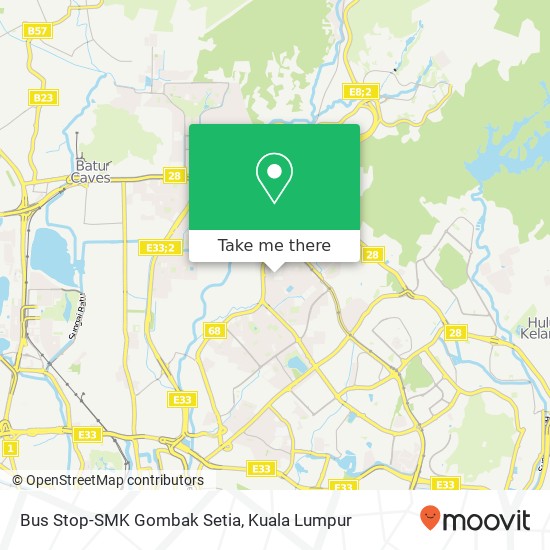 Peta Bus Stop-SMK Gombak Setia