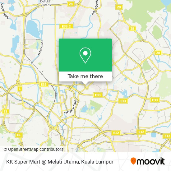 Peta KK Super Mart @ Melati Utama