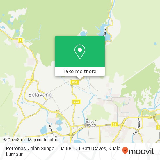 Petronas, Jalan Sungai Tua 68100 Batu Caves map