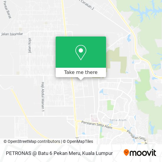 PETRONAS @ Batu 6 Pekan Meru map