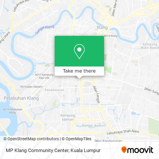 MP Klang Community Center map