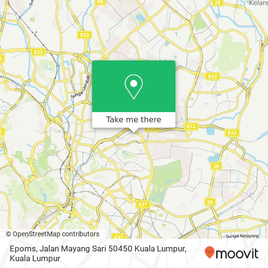 Epoms, Jalan Mayang Sari 50450 Kuala Lumpur map