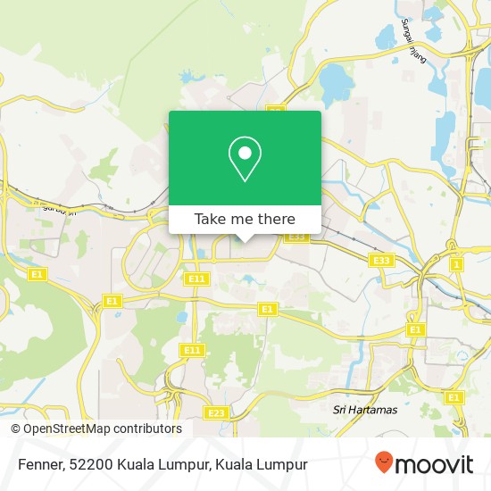 Fenner, 52200 Kuala Lumpur map