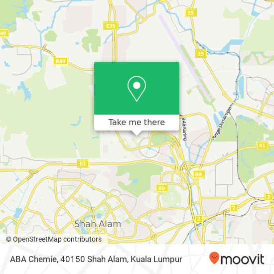 ABA Chemie, 40150 Shah Alam map