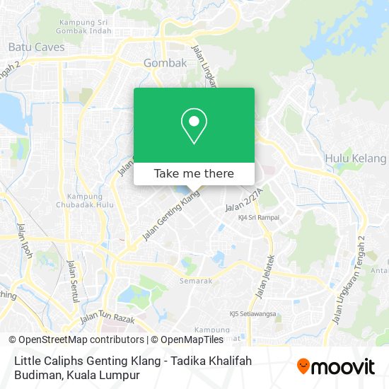 Little Caliphs Genting Klang - Tadika Khalifah Budiman map