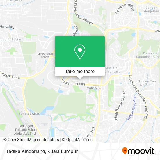 Tadika Kinderland map