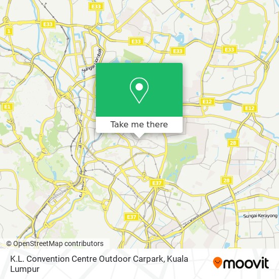 K.L. Convention Centre Outdoor Carpark map