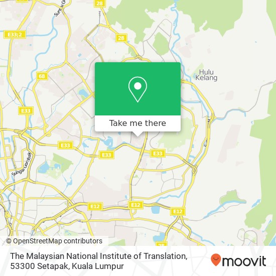The Malaysian National Institute of Translation, 53300 Setapak map