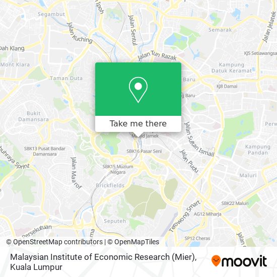 Peta Malaysian Institute of Economic Research (Mier)