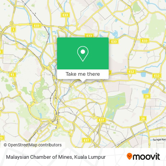 Malaysian Chamber of Mines map