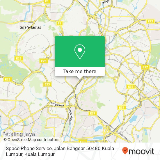 Space Phone Service, Jalan Bangsar 50480 Kuala Lumpur map