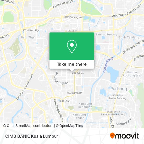 CIMB BANK map