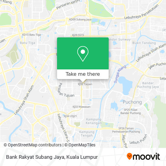 Bank Rakyat Subang Jaya map