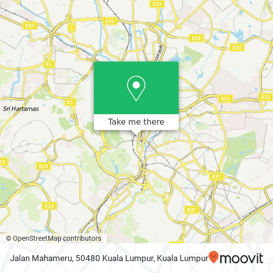 Peta Jalan Mahameru, 50480 Kuala Lumpur