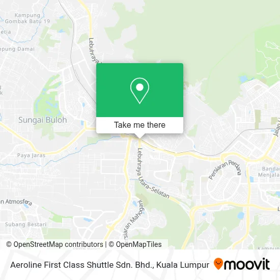 Aeroline First Class Shuttle Sdn. Bhd. map