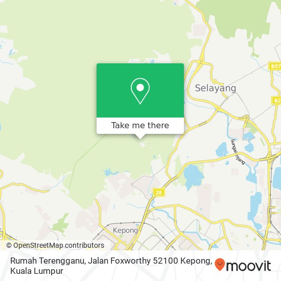 Rumah Terengganu, Jalan Foxworthy 52100 Kepong map
