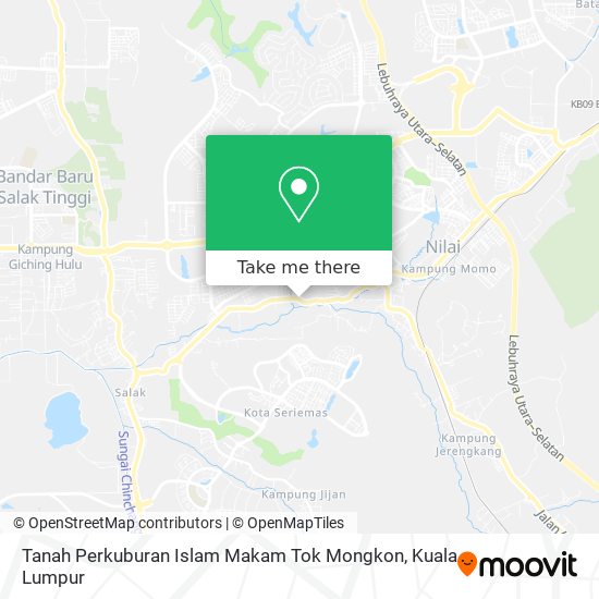 Tanah Perkuburan Islam Makam Tok Mongkon map