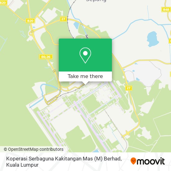 Koperasi Serbaguna Kakitangan Mas (M) Berhad map