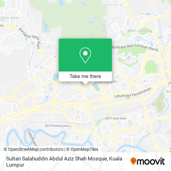 Sultan Salahuddin Abdul Aziz Shah Mosque map