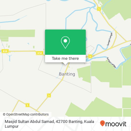 Masjid Sultan Abdul Samad, 42700 Banting map