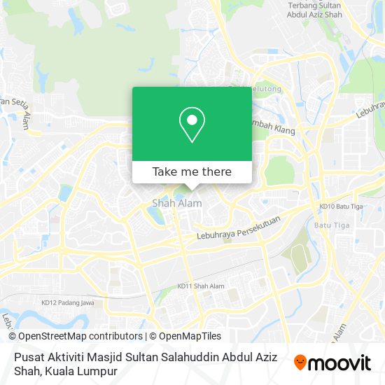 Pusat Aktiviti Masjid Sultan Salahuddin Abdul Aziz Shah map