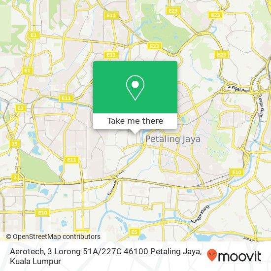 Aerotech, 3 Lorong 51A / 227C 46100 Petaling Jaya map