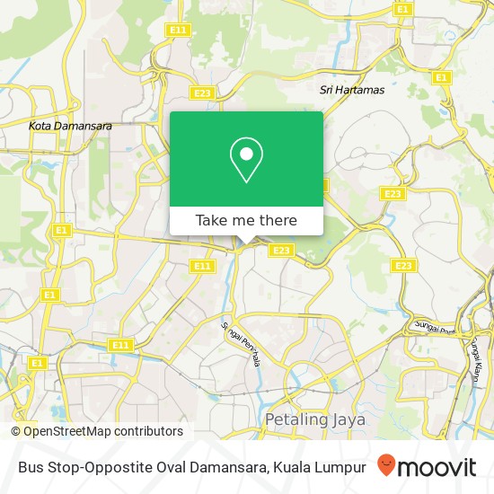 Peta Bus Stop-Oppostite Oval Damansara
