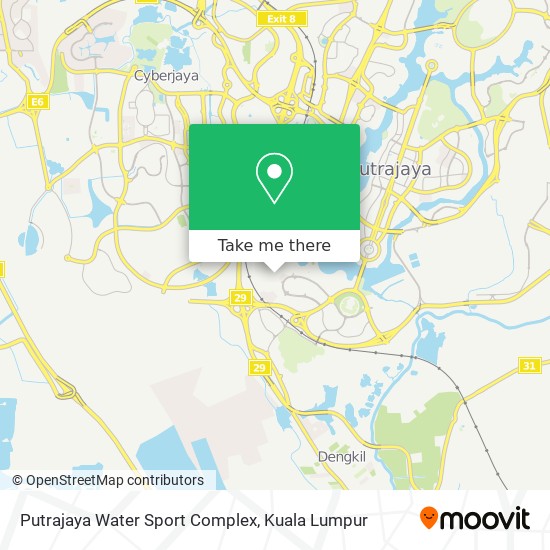 Putrajaya Water Sport Complex map