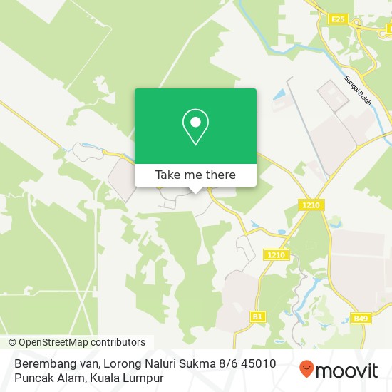 Berembang van, Lorong Naluri Sukma 8 / 6 45010 Puncak Alam map