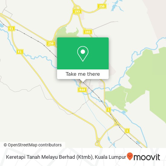 Peta Keretapi Tanah Melayu Berhad (Ktmb)
