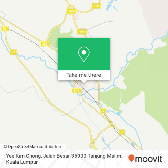 Yee Kim Chong, Jalan Besar 35900 Tanjung Malim map