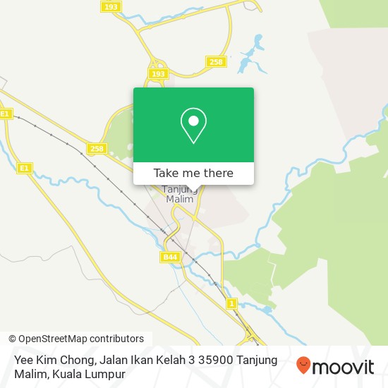 Yee Kim Chong, Jalan Ikan Kelah 3 35900 Tanjung Malim map