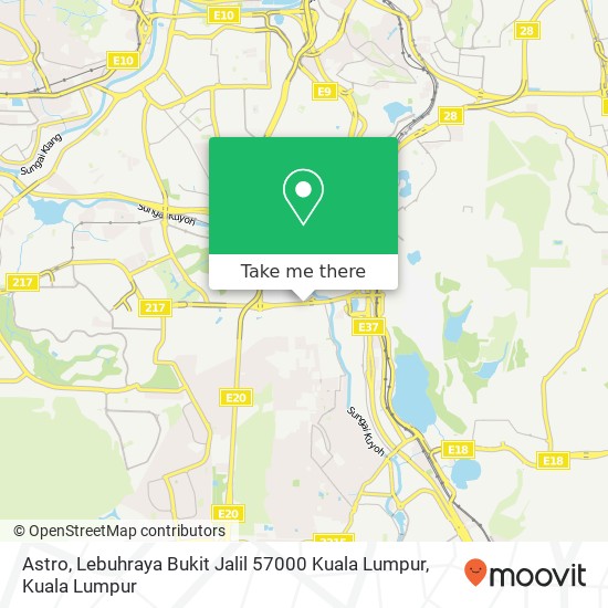 Peta Astro, Lebuhraya Bukit Jalil 57000 Kuala Lumpur