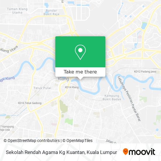 Sekolah Rendah Agama Kg Kuantan map