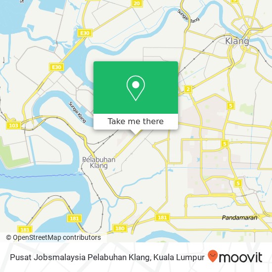 Pusat Jobsmalaysia Pelabuhan Klang map